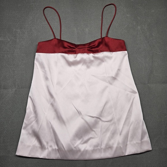 Free People Tank Womens Large Pink Satin Camisole Sweetheart Lined Pockets - Picture 2 of 16